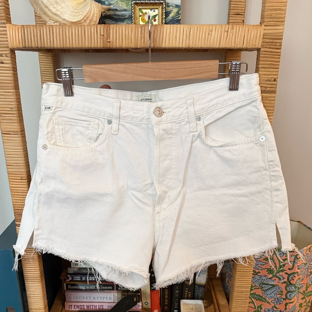 Citizens of Humanity Women's White Denim Shorts- size 28